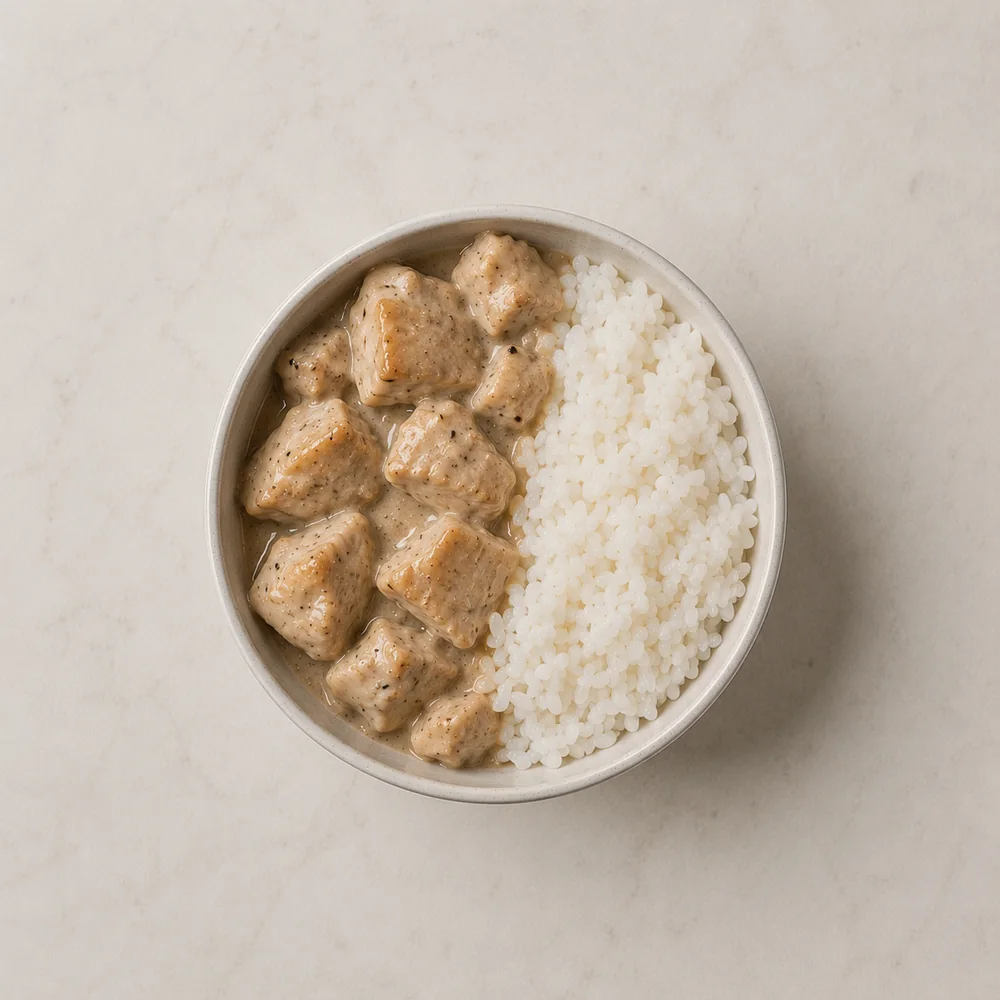 Spanish garlic chicken with rice — meal plan Bangkok