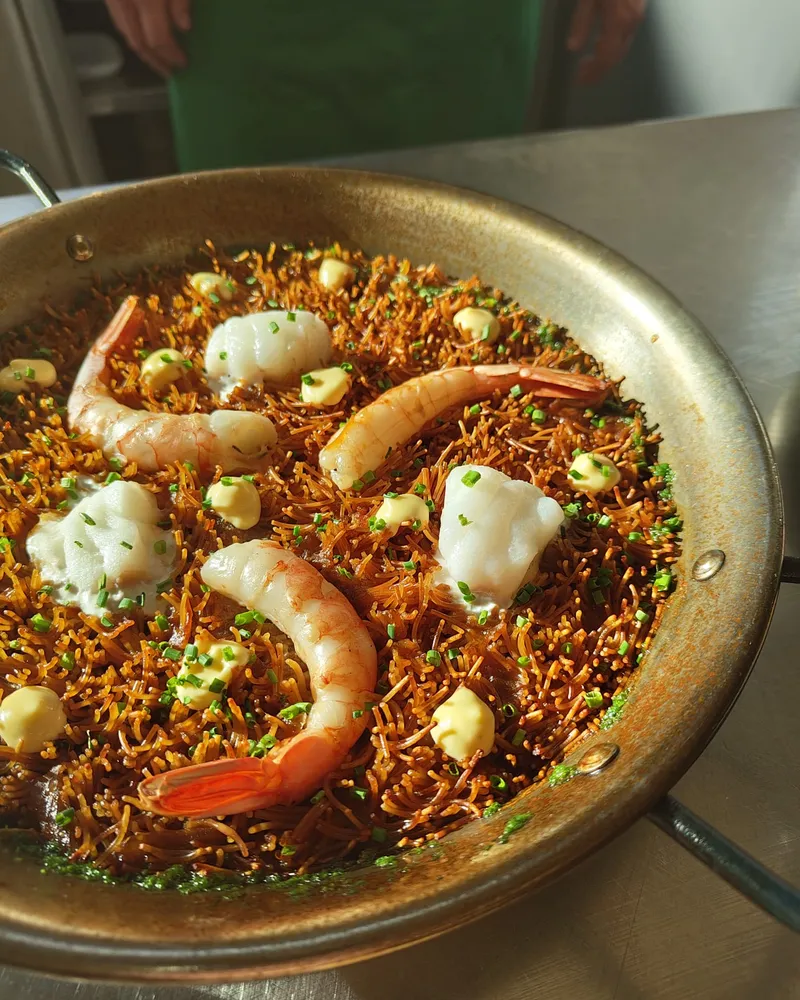 Seafood fideua for events - Spanish catering Bangkok
