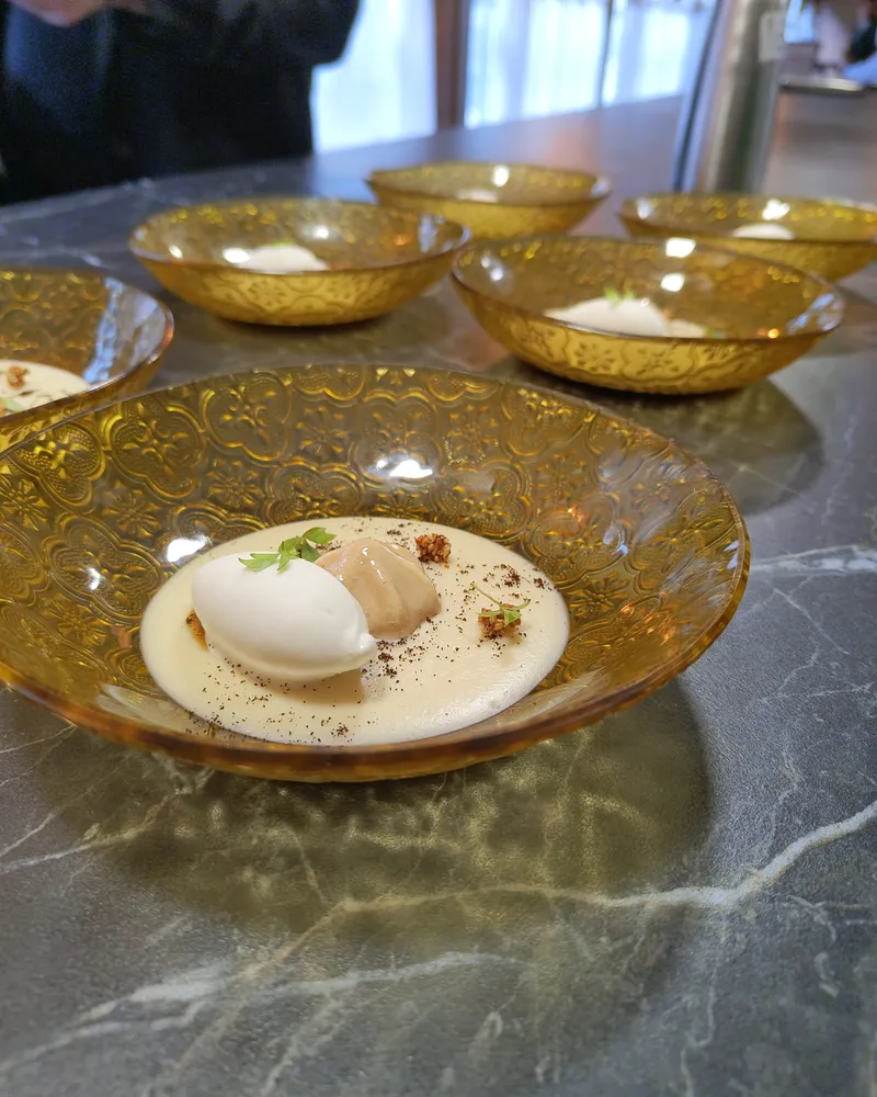 Plated fine-dining dessert - private dinner Bangkok