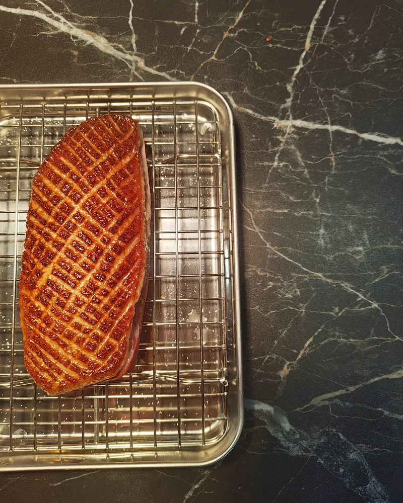 Crosshatched duck breast - fine dining private chef Bangkok